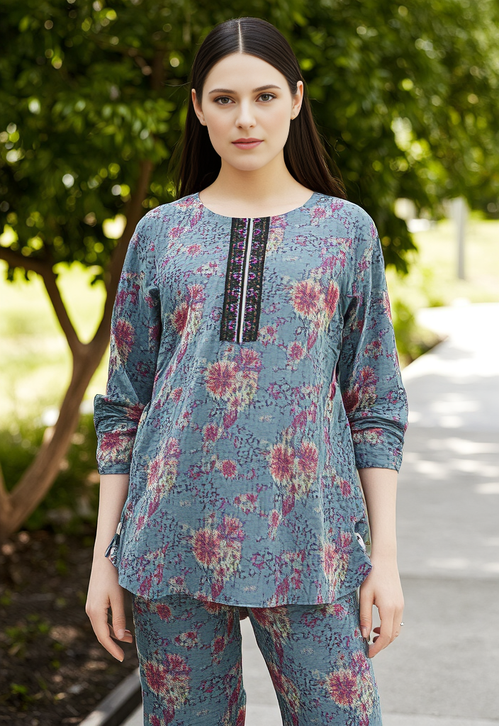 kids premium printed lawn quality embroidery cutwork